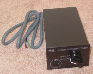 Vintage Stax SR80 Headphones and SRD - 4 Adapter for Electret Earspeaker SR84 2