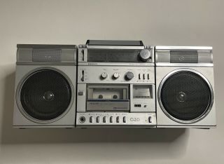 Sanyo Japan Boombox Ghetto Blaster Vintage C3d Stereo Cassette Amplifier Tuner