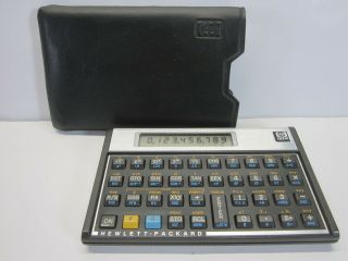 Vintage Hewlett Packard Hp - 11c Scientific Calculator W/ Case (great)