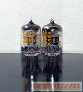 Rare Matched Pair Western Electric 396a/2c51/5670/6cc42 Tubes - 1966