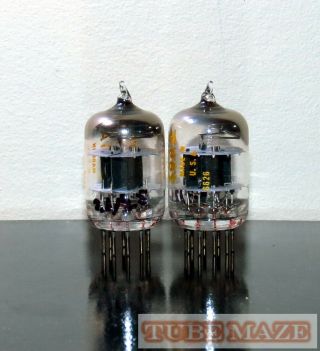 RARE Matched Pair Western Electric 396A/2C51/5670/6CC42 tubes - 1966 2