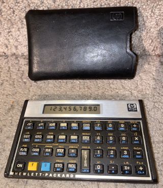 Vintage Hp - 15c Programmable Scientific Calculator W Slip Case Fully Functional