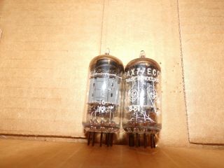 2 Strong Perfect Matched Amperex Bugle Boy 12ax7 Tubes F56