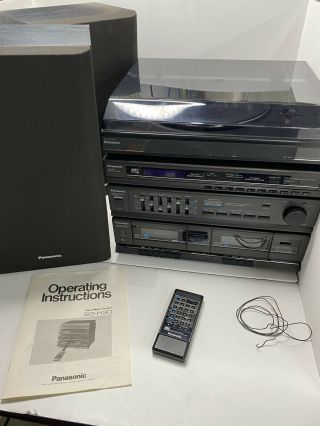 Panasonic Sg - H30 Turntable,  Equalizer,  Tuner,  Double Cassette Deck Stereo System