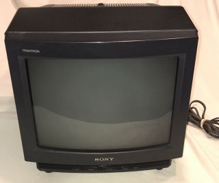 Vintage 1990 Sony Trinitron Kv - 13tr24 13 " Crt Tv Retro Gamer Television Euc
