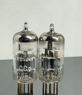 2 tubes CCa = E88CC 6922 grey plates Siemens Halske matched pair (12 - 23) 2