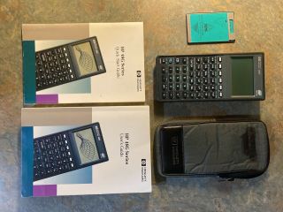 Hp 48gx Graphing Calculator With 512k Memory Card,  Case,  Manuals.