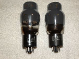 2 X 6l6g Rca Tubes Smoked Glass Very Strong Matched Pair