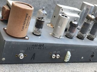 Hammond L Series Organ Vacuum Tube Amp A - 43 - 1 12ax7 6bq5 12bh7 5u4 Amplifier