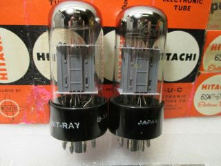6sn7 Gtb Hitachi Very Low Noise Made In Japan,  Matched Pair 1,