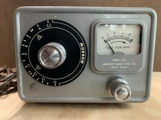 Morrow Cm - 1 Conelrad Radio Receiver Cold War Collectible