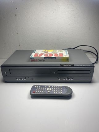 Magnavox Dv200mw8 Vcr/dvd Combo Player W Remote Blank Vhs Tape