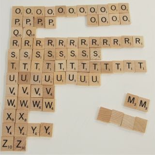 197 Scrabble Tiles Wood Letters Crafts Replacements Jewelry 3
