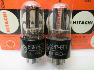 6sn7 Gtb Hitachi Very Low Noise Made In Japan,  Matched Pair 4,  For George Only