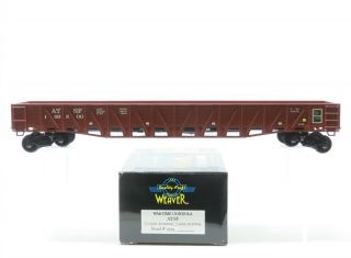 O Scale 2 - Rail Weaver Ultra Line U17004s Atsf Santa Fe Wartime Gondola 169500