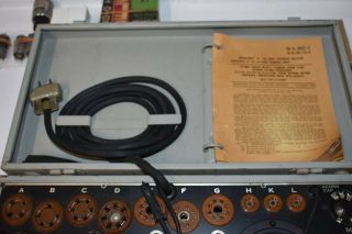 Signal Corp I - 177 - B Vacuum Tube Tester for Parts/Restoration 3