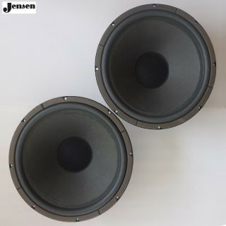 Pair Jensen C12pf 12 " Woofers With Foam Surrounds From 1973 Model 5 Speakers