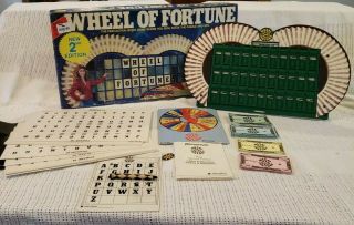 Wheel Of Fortune Board Game 2nd Edition 1985 Pressman Complete Box Has Wear
