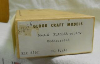 HO 1/87 Gloor Craft Models M - O - W Maintenance Flanger w/plow 367 kit 2