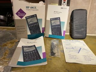 HP Hewlett Packard 48GX Graphing Calculator 128K RAM with Case 3