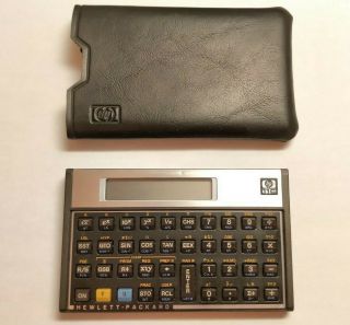 Hewlett Packard Hp 11c Calculator With Case/sleeve