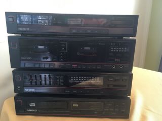 Nikko Tuner,  Double Cassette Deck,  Amplifier & Compact Disc Player