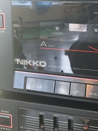 Nikko Tuner,  Double Cassette Deck,  Amplifier & Compact Disc Player 3