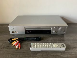 Sony Vcr With Remote & Cables Slv - N88 4 Head Hi - Fi Stereo Vhs Player Recorder