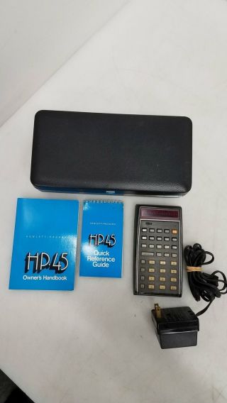 Hewlett Packard Hp - 45 Calculator W/leather Case