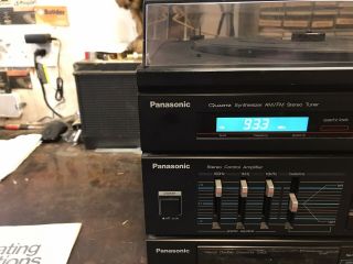 Panasonic SG - D16 Stereo Music System Turntable Dual Cassette Player Tuner 2