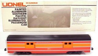 Lionel 6 - 9589 Southern Pacific Daylight Aluminum Baggage Car/box