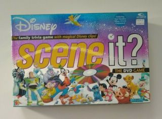 Disney Scene It? 2004 1st Ed Dvd Pixar Family Trivia Game - Complete - See Notes