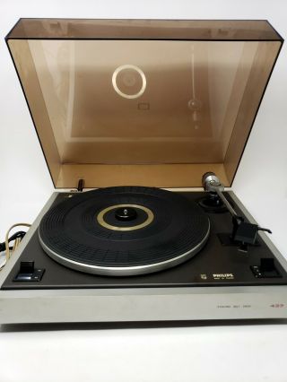 Philips Model 437 Belt Drive Record Player/turntable - Shure Cart/stylus