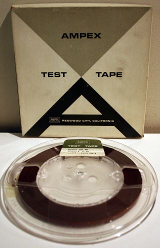 Ampex 15ips 1/4 " Full Track Reel To Reel Flutter Test Tape 31316 - 01