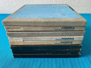 8 Ampex NAB Reels 10.  5 inch / 26.  5 cm with Case 2
