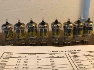 Nos Testing Matched Quads Fisher Usa 12ax7 Vacuum Tubes