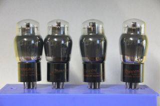 4x Marconi 6v6g Bottle Style Tubes Nos Made By Thermonics Same Tubes 2