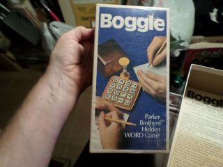 Boggle Parker Brothers Hidden Word Game Vintage Wooden Letters/dice 1976 Edition