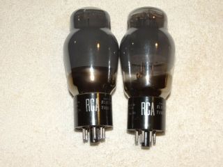 2 X 6l6g Rca Tubes Smoked Glass Strong - 10 Matched 1956