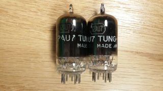 Tung - Sol JTL 12AU7 ECC82 Black Glass 1950s Vacuum Tubes - 6 matched 2