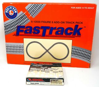 Lionel 6 - 12030 Figure 8 Add - On Track Pack - Fastrack,  Road Sign Pack