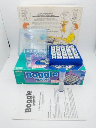 Vintage 1993 Parker Brothers Boggle Master 3 - Minute Word Game Complete