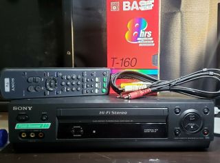 Sony Video Cassette Player/recorder - (vcr) Slv - N500 - W/ Remote