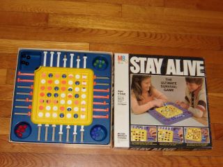 Vintage 1978 Stay Alive The Ultimate Survival Board Marble Game Missing 1