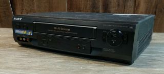 Sony Slv - N51 4 - Head Hi - Fi Stereo Vcr Vhs Player Recorder