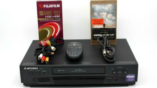 Mitsubishi Hs - U520 Vcr Player Vhs Video Cassette Recorder - 4 Head - Hi - Fi Stereo