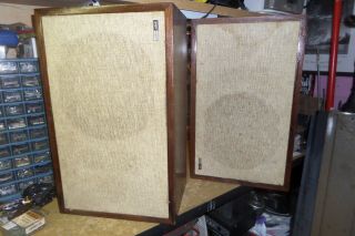 Vintage Utah Cabinet Floor Speakers Acoustic Suspension