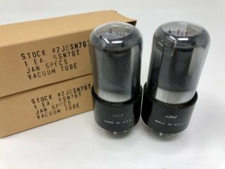 Rca 6sn7gt Vt - 231 Gray Glass Matched Pair 3