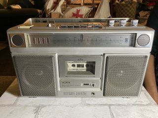 Vintage Yorx Am - Fm Stereo Cassette Recorder 8 Track Player Model K6061