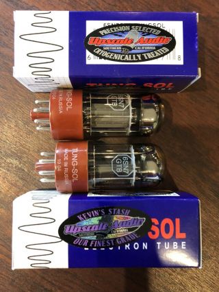 Tung Sol 6sn7gtb Matched Tubes “kevin’s Stash” Cryogenic Top Of The Line